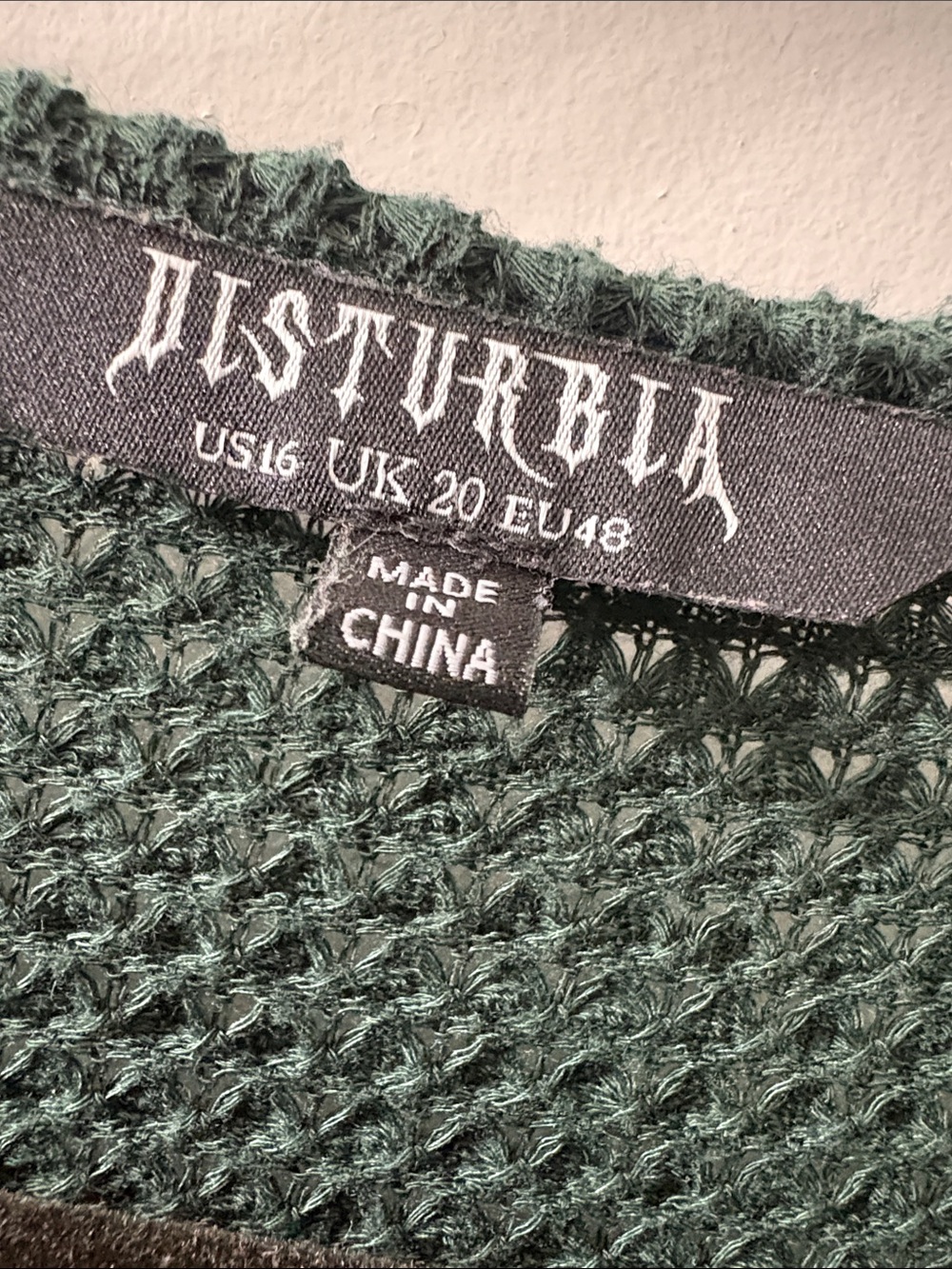 Disturbia Waffle-Knit Cardigan size 16 - Picture 2 of 6